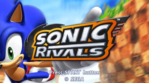 Sonic Rivals title screen for PSP